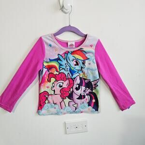 My Little Pony Kids Size S All Over Print Sweater Pink Comfy Loungewear Pajama